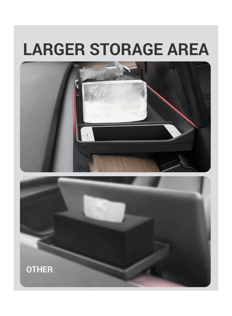 Center Console Organizer for Tesla Model 3  Model Y - Hidden Storage Box Behind Screen for Dashboard, Perfect for Keeping Your Essentials Organized. - Image 4